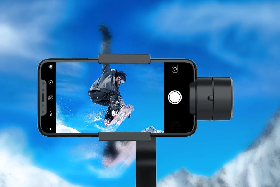 QAML F8 Handheld 3-Axis Gimbal Phone Holder Anti Shake Video Record Stabilizer for Xiaomi iPhone Cellphone Smartphone