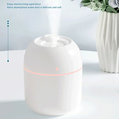 Portable 220ml H2o Mini Cup Spray Mist humidifier Double Wet Aroma Essential Oil Diffuser Car usb air humidifier