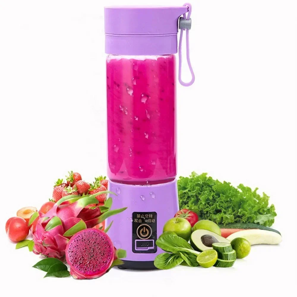 380ml  Portable Electric Fruit Juicer Home USB Rechargeable Smoothie Maker Blenders Machine Sports Bottle JuicingCup